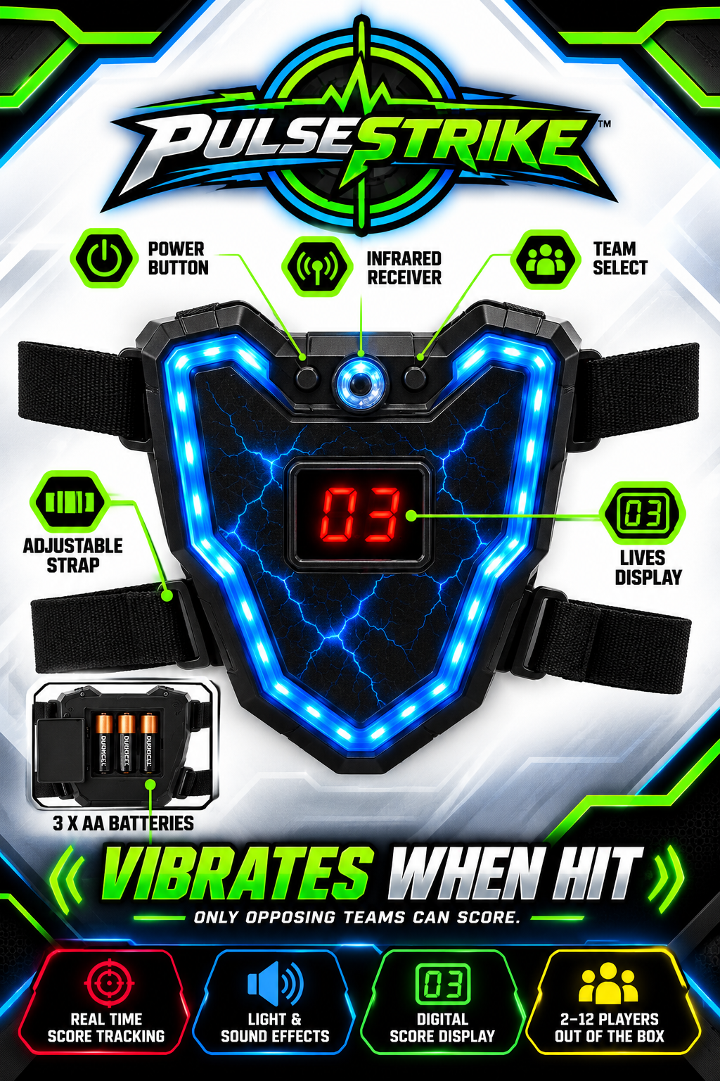 PulseStrike™ Ultimate Laser Tag Battle Set